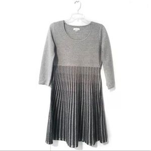 Pleated Sweater Dress